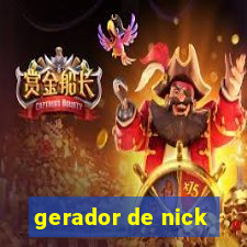 gerador de nick